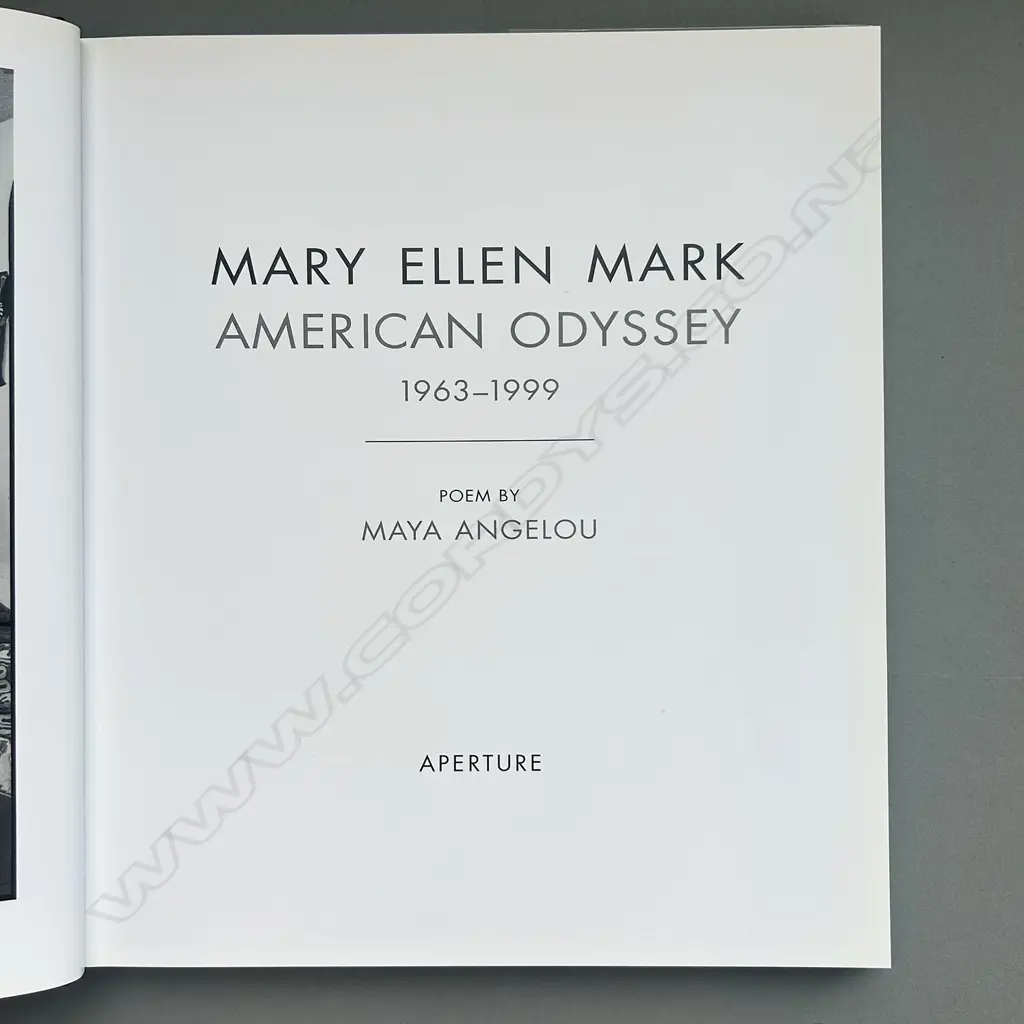 MARY ELLEN MARK: AMERICAN ODYSSEY 1963-1999 Image 1++